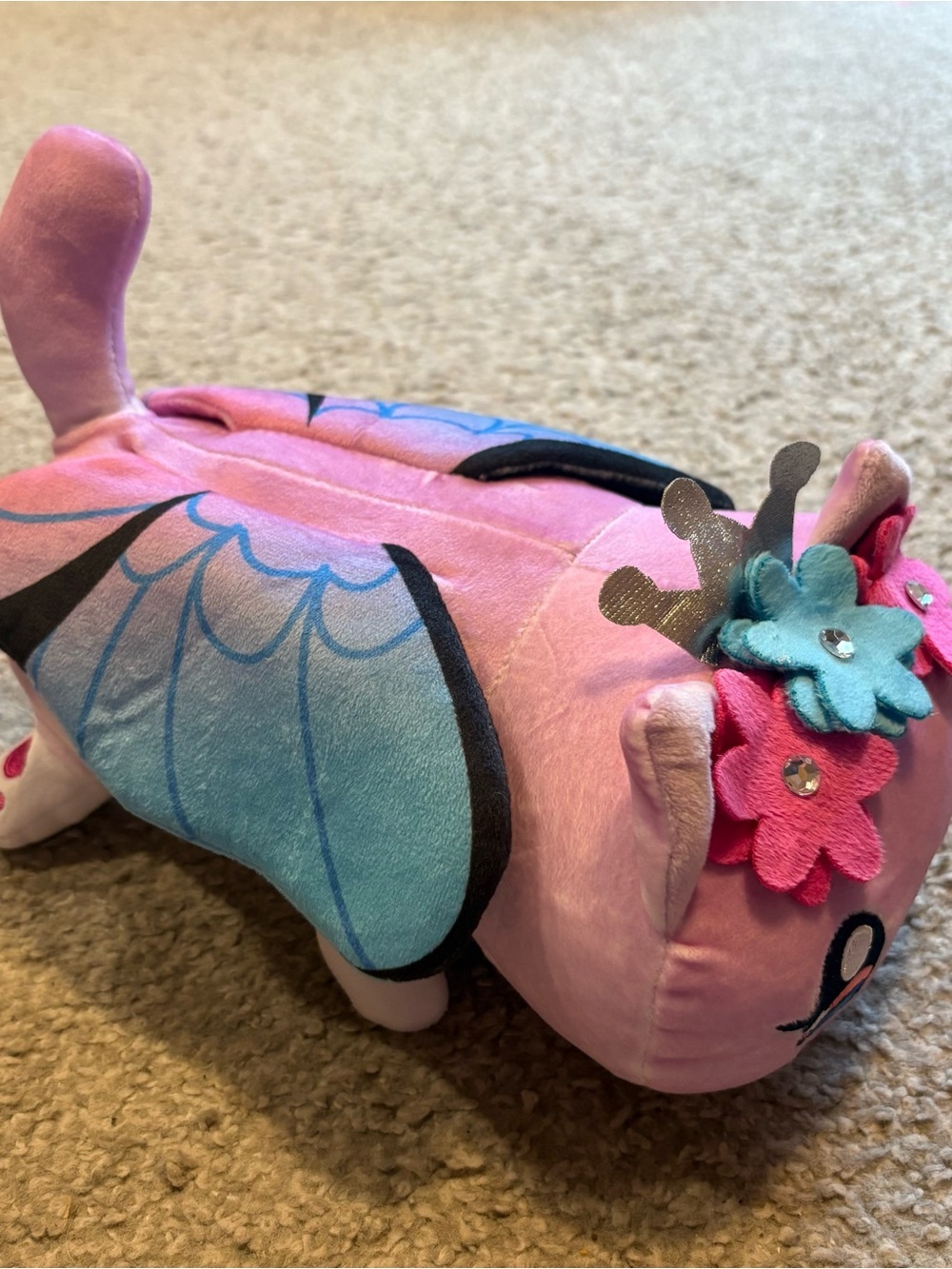 MeeMeows Plush 10" Pink Fairy Cat Kitty Stuffed Animal